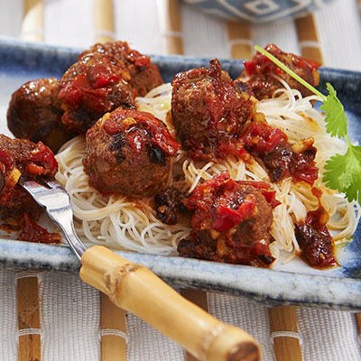 meatballs with chinese plum sauce
