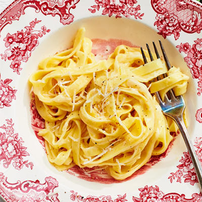 pasta with butter and parmigiano