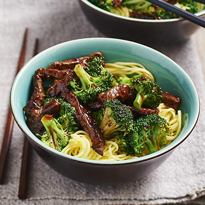 chinese steak with broccoli