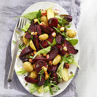 roasted beetroot with feta