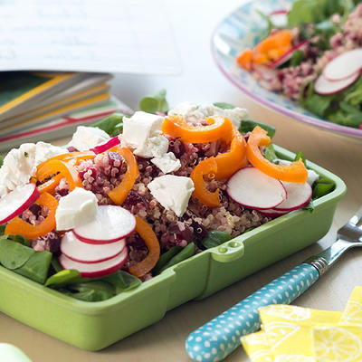 quinoa salad with beetroot