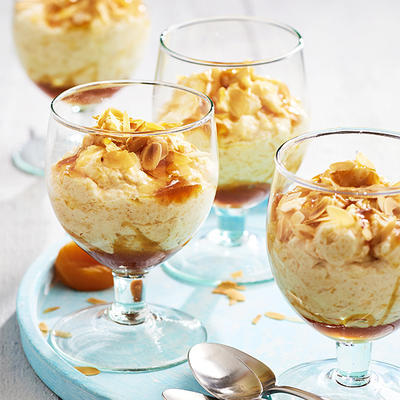 apricot cream with caramel