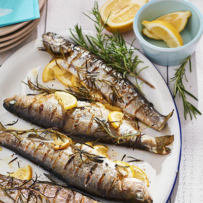 trout with lemon and rosemary