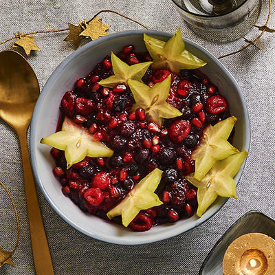 fast cranberry compote