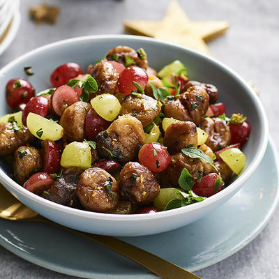 stir-fried chestnuts with grapes
