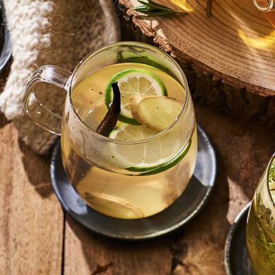 ginger tea with lime