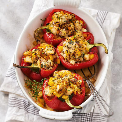 stuffed peppers with cod