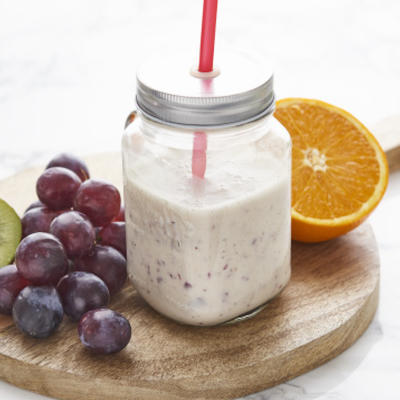 grape smoothie with oatmeal