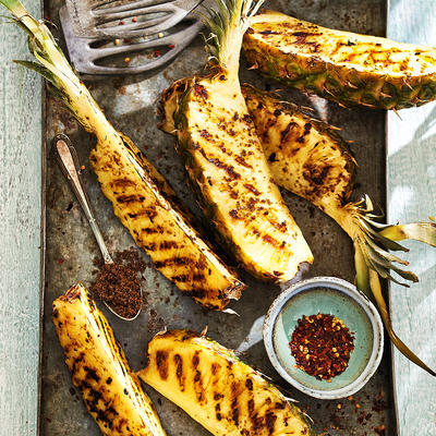 spicy pineapple from the barbecue