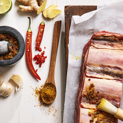 oriental ginger rub for fish, chicken or vegetables