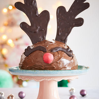 reindeer Christmas cake