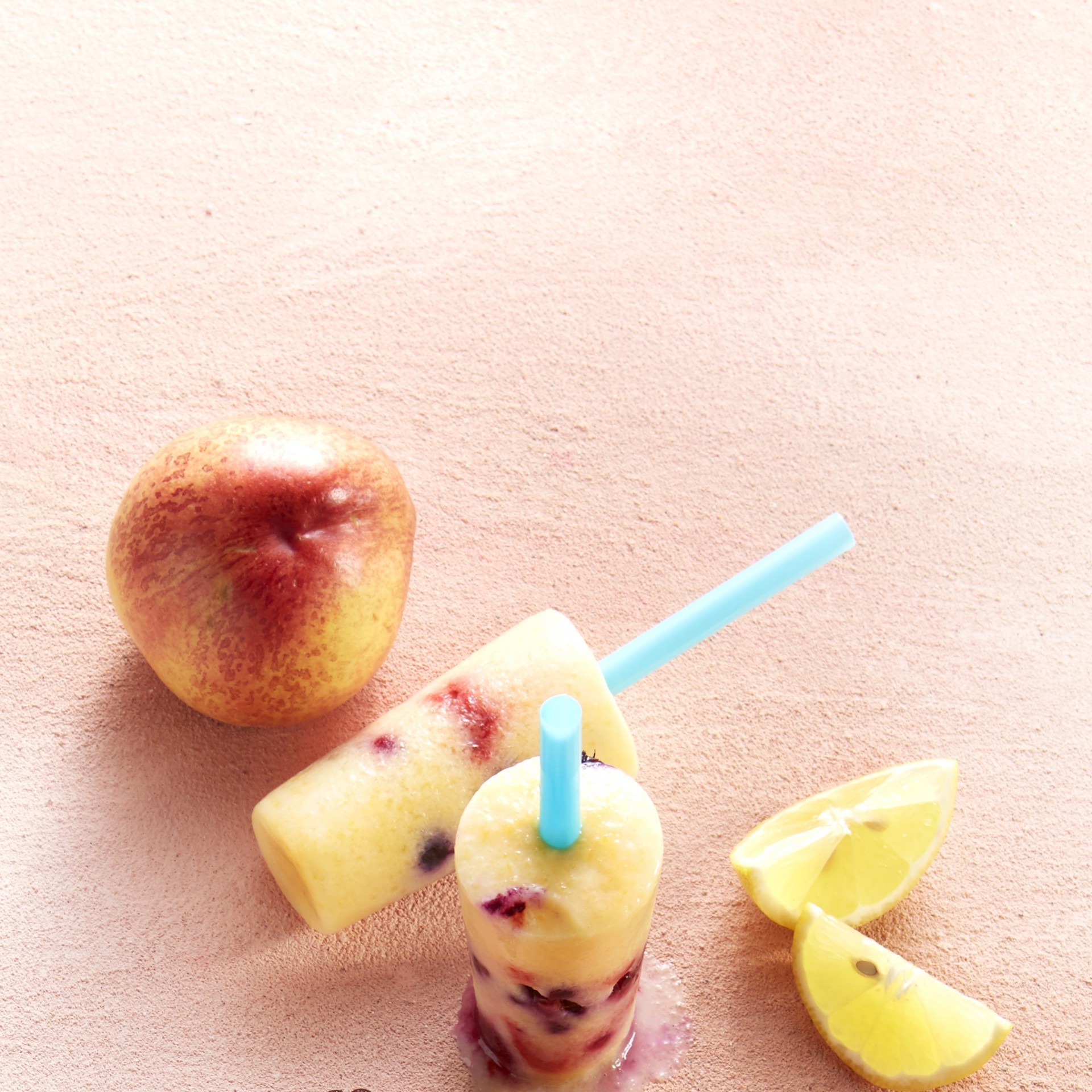 Yoghurt ice cream nectarine lemon Yoghurt ice cream nectarine lemon