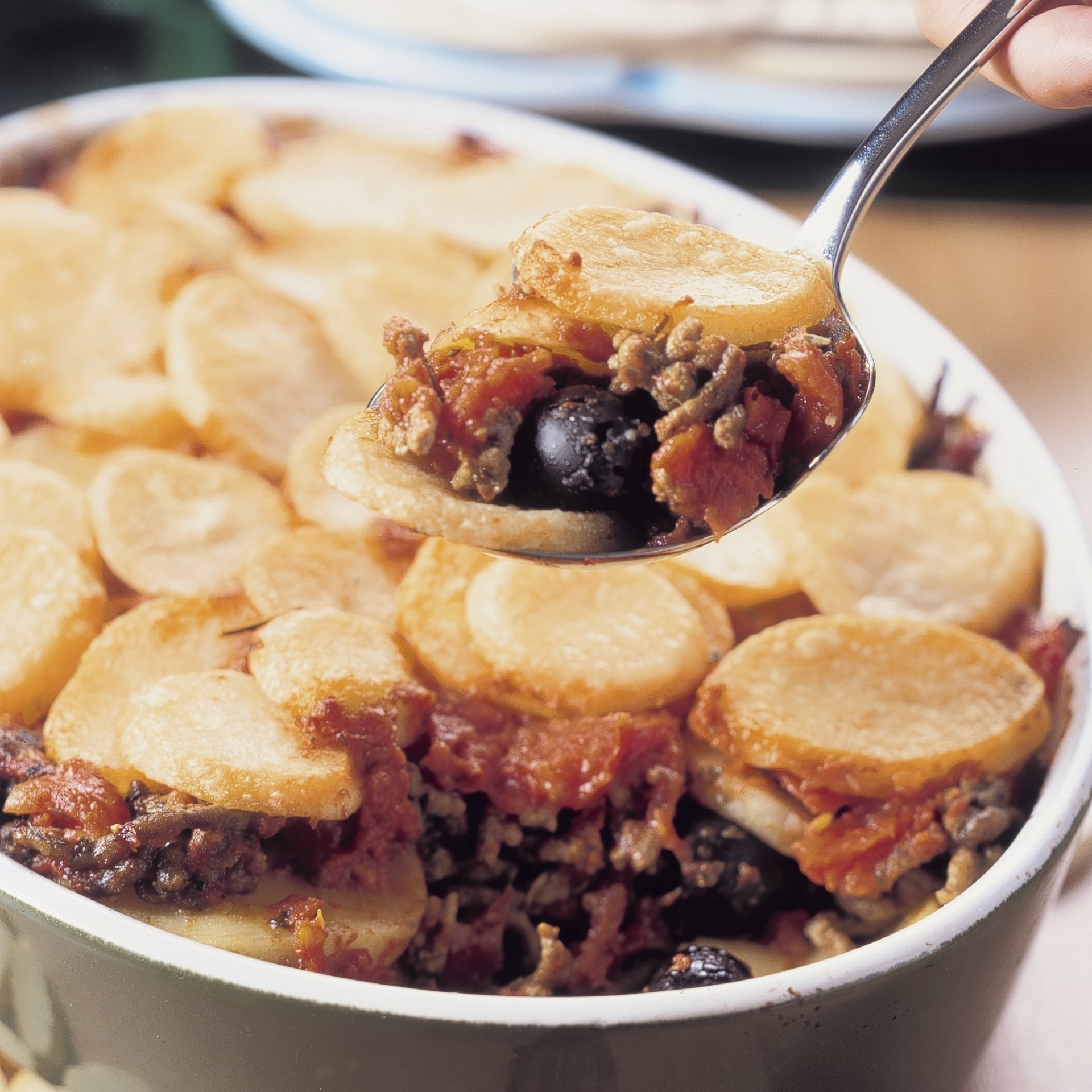 Provençal potato dish with minced meat Provençal potato dish with minced meat