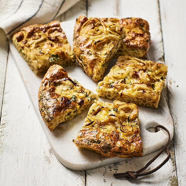 Frittata with onions Frittata with onions