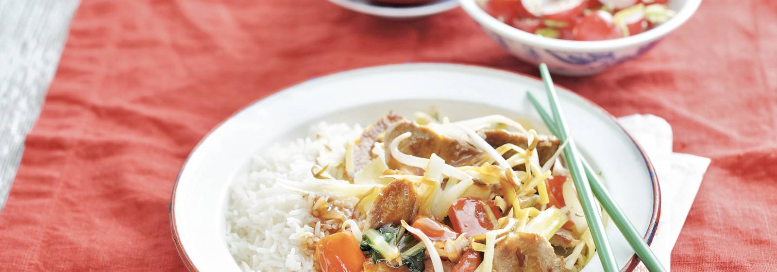 Sweet and sour pork with sesame radish Sweet and sour pork with sesame radish