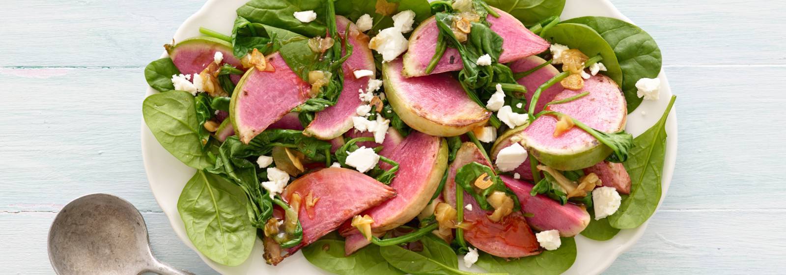 Stir-fried watermelon radish with ginger and honey Stir-fried watermelon radish with ginger and honey