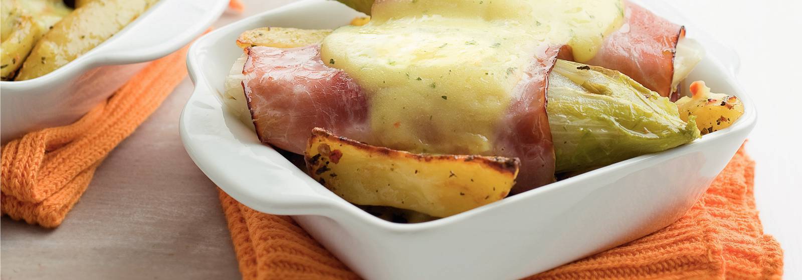 Chicory dish with cheese sauce Chicory dish with cheese sauce