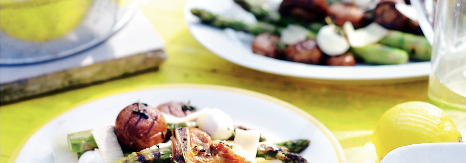 Asparagus salad with mushrooms Asparagus salad with mushrooms