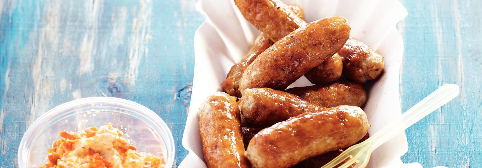 Chipolatas with paprika chicken Chipolatas with paprika chicken