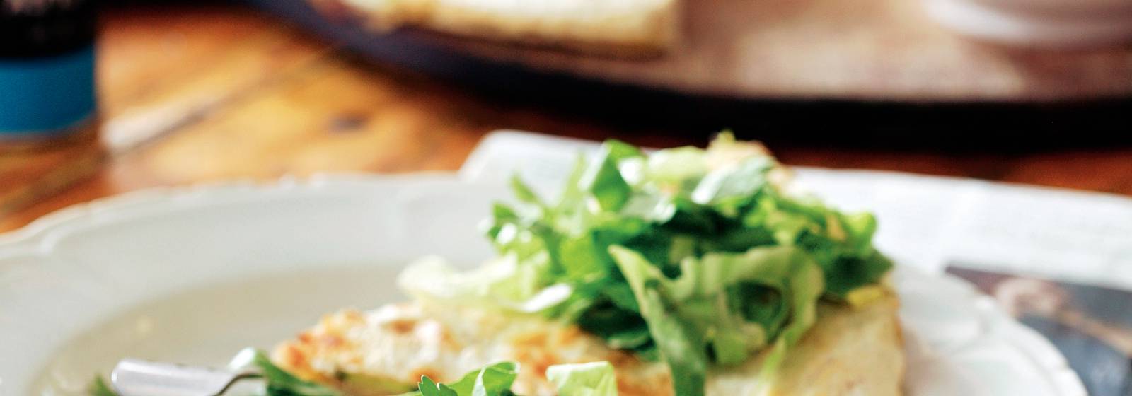 Quesadillas with zucchini and ham Quesadillas with zucchini and ham