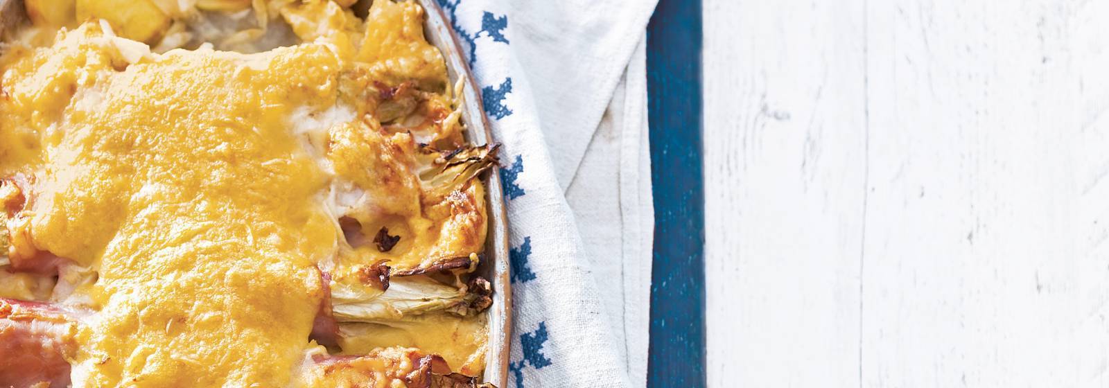 Chicory With Ham And Cheese From The Oven Chicory With Ham And Cheese From The Oven